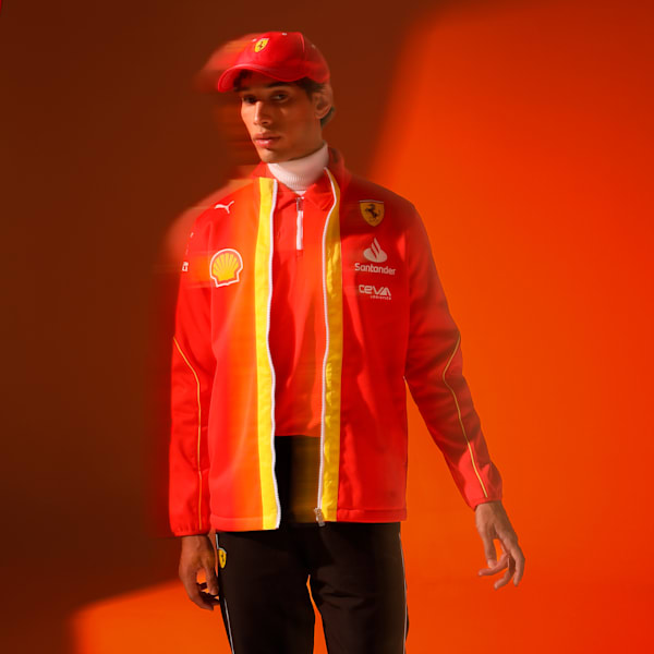 Scuderia Ferrari Team Softshell Men's Motorsport Jacket, Burnt Red, extralarge-IND