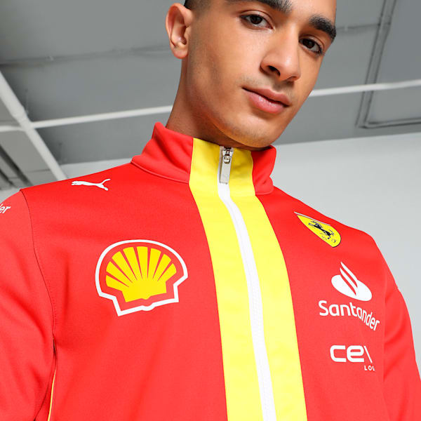Scuderia Ferrari Team Softshell Men's Motorsport Jacket, Burnt Red, extralarge-IND