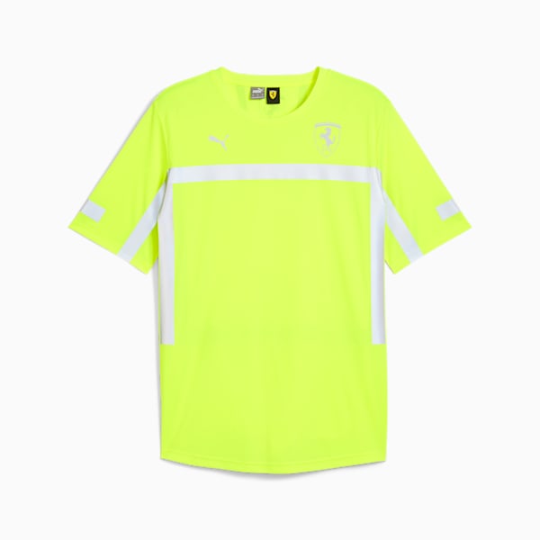 Scuderia Ferrari Team Setup Men's Tee, Yellow Alert, extralarge