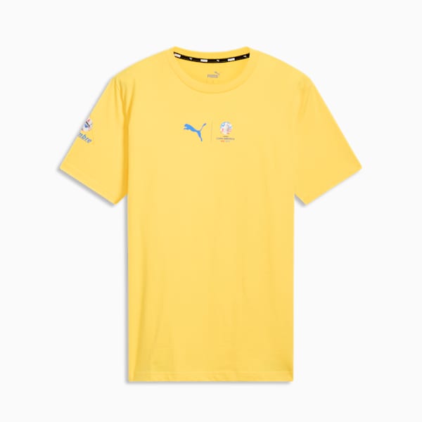 PUMA CONMEBOL Copa América 2024 Brazil Men's Tee, Pelé Yellow, extralarge