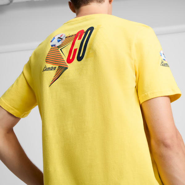 PUMA CONMEBOL Copa América 2024 Colombia Men's Tee, Pelé Yellow, extralarge