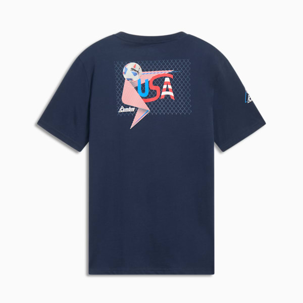 PUMA CONMEBOL Copa América 2024 USA Men's Tee, Club Navy, extralarge