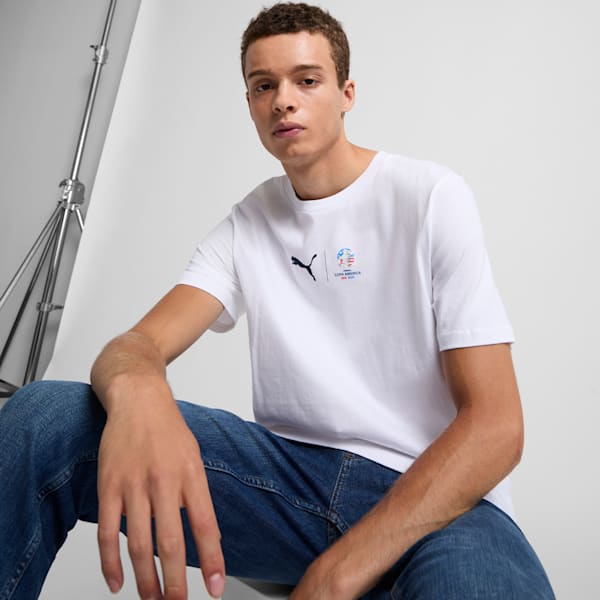 PUMA Cumbre CONMEBOL Copa América 2024 Men's Tee, PUMA White, extralarge