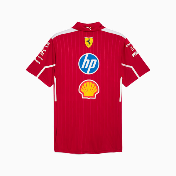 Scuderia Ferrari 2025 Team Men's Motorsport Polo, Dark Cherry, extralarge-IND