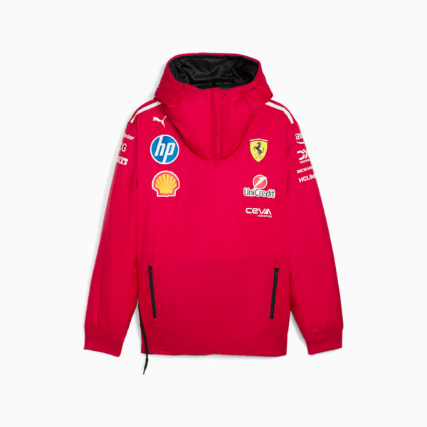 Scuderia Ferrari Team Men's Motorsport Reversible Jacket, Dark Cherry, extralarge-IND