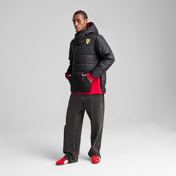 Scuderia Ferrari Team Men's Motorsport Reversible Jacket, Dark Cherry, extralarge-IND