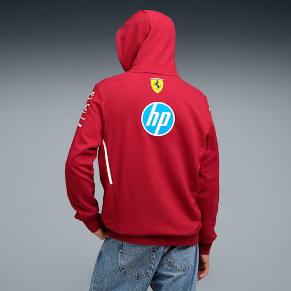 Scuderia Ferrari 2025 Team Men's Motorsport Hoodie, Dark Cherry, extralarge-IND
