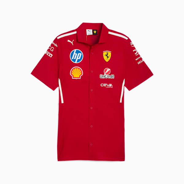 Chemise Scuderia Ferrari 2025 Team Homme, Dark Cherry, extralarge