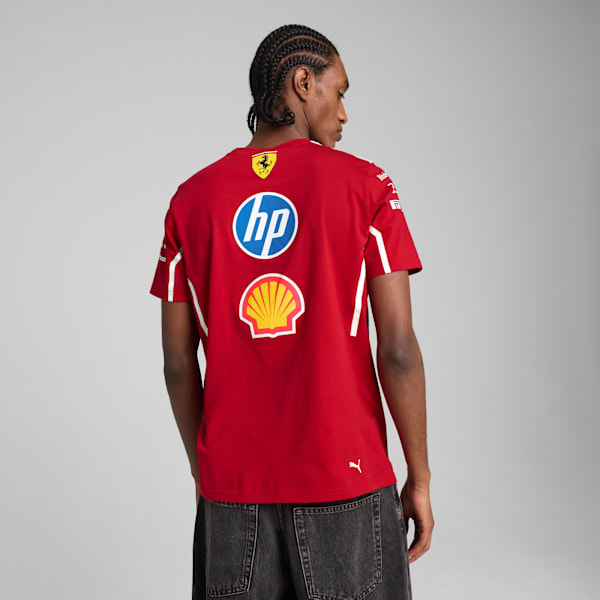 Scuderia Ferrari 2025 Team Men's Tee, Dark Cherry, extralarge