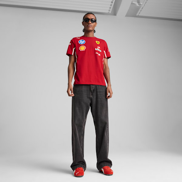 Scuderia Ferrari 2025 Team Men's Tee, Dark Cherry, extralarge