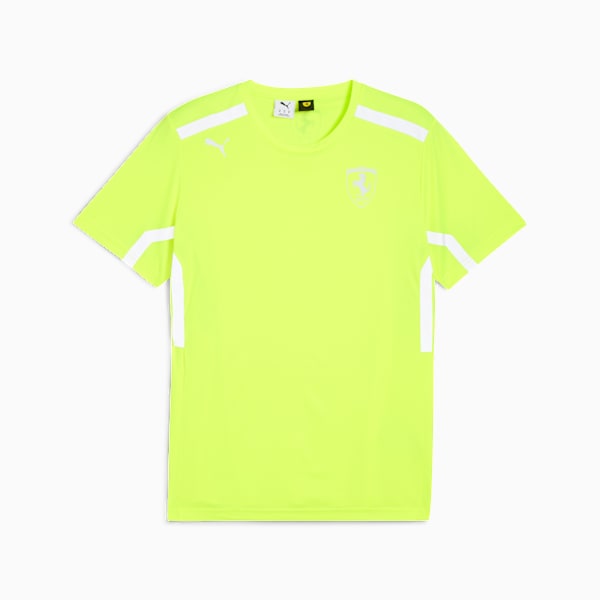 Scuderia Ferrari 2025 Team Men's Motorsport Tee, Yellow Alert, extralarge-IND