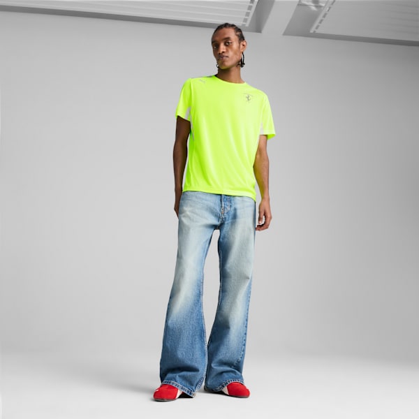 Scuderia Ferrari 2025 Team Men's Motorsport Tee, Yellow Alert, extralarge-IND