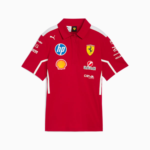 Scuderia Ferrari 2025 Team Women's Motorsport Polo, Dark Cherry, extralarge-IND