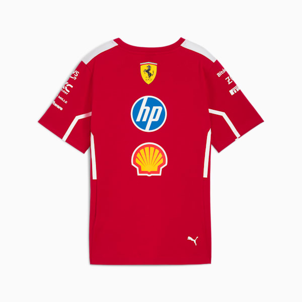 Scuderia Ferrari 2025 Team Motorsport Women's Tee, Dark Cherry, extralarge-IND