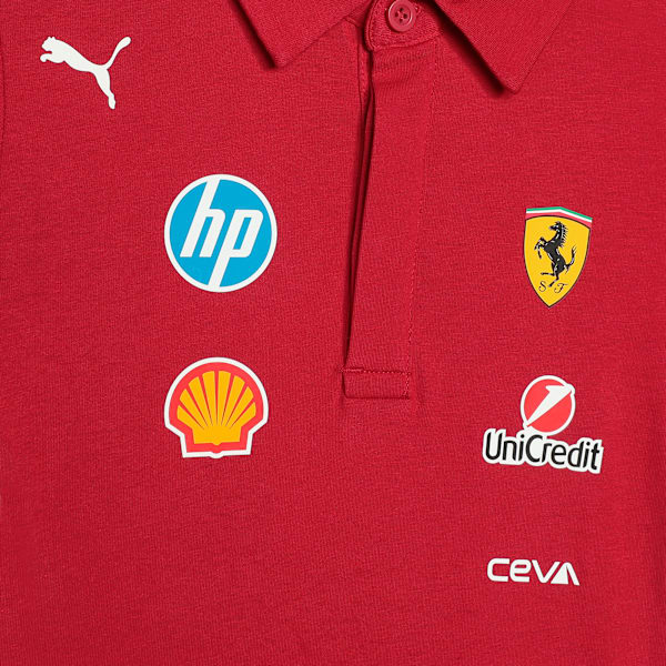 Scuderia Ferrari 2025 Team Youth Motorsport Polo, Dark Cherry, extralarge-IND