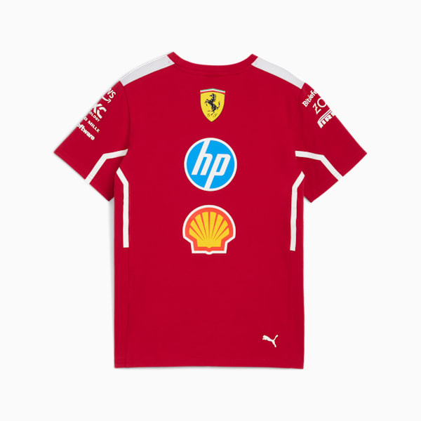 Scuderia Ferrari 2025 Team Youth Motorsport Tee, Dark Cherry, extralarge-IND