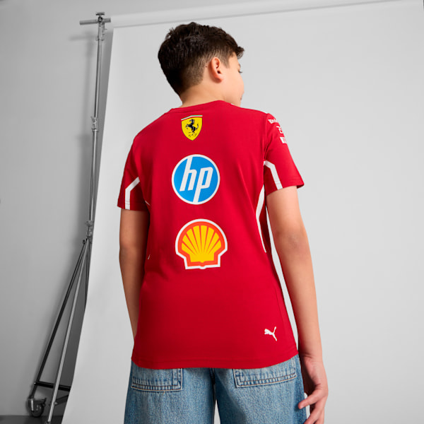 Playera Scuderia Ferrari 2025 Team juvenil, Dark Cherry, extralarge