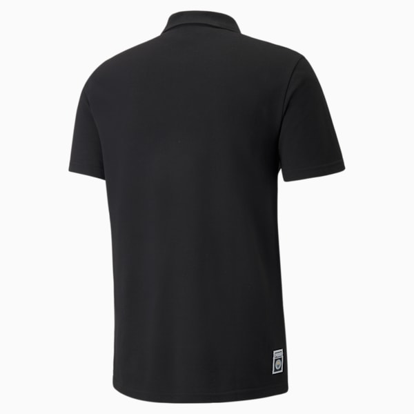 MAN CITY x MDCR Men's Football Polo Shirt, Puma Black