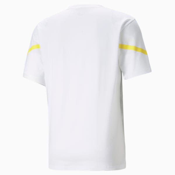 BVB Prematch Men's Regular Fit Jersey, Puma White-Cyber Yellow, extralarge-IND
