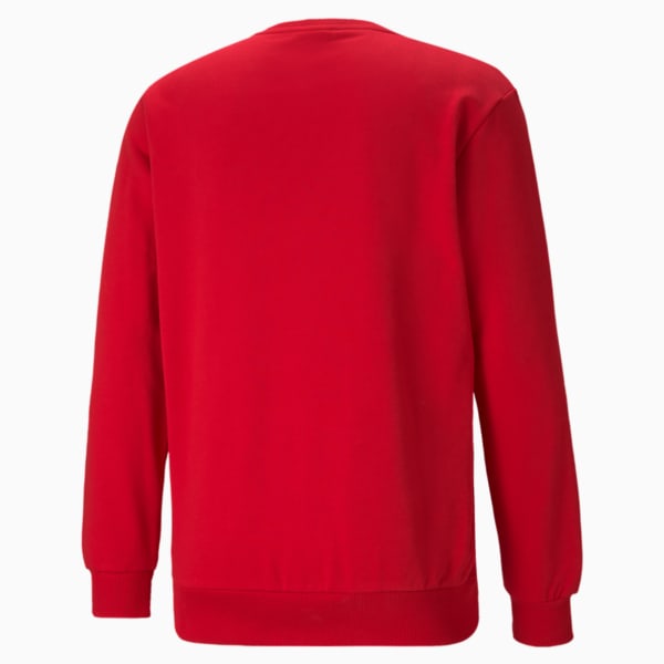 AC Milan Football Core Men's Regular Fit Knitted Sweatshirt, Tango Red -Puma Black, extralarge-IND