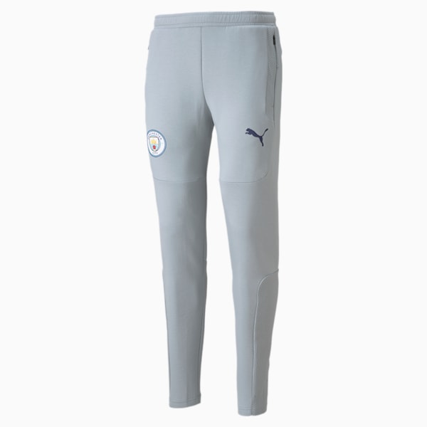 Manchester City Casuals Men's Slim Fit Sweat Pants, Quarry-Peacoat, extralarge-IND