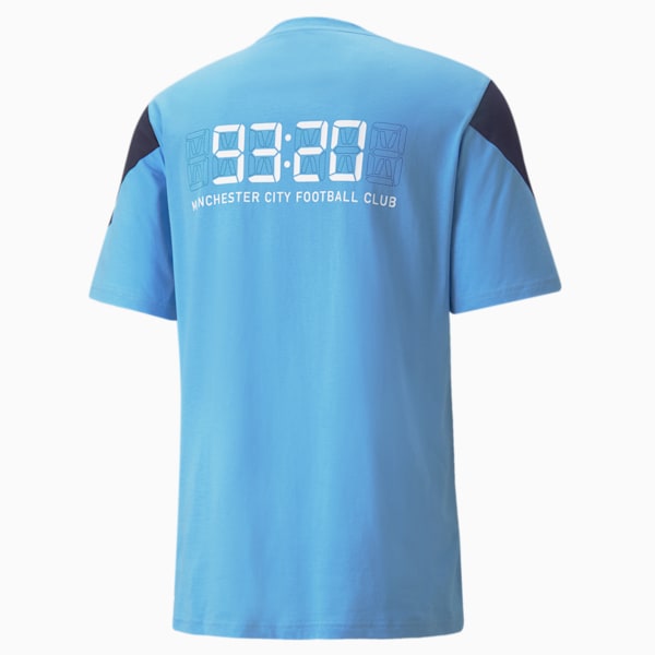 Man City FtblCulture Men's Football Tee, Team Light Blue-Puma White