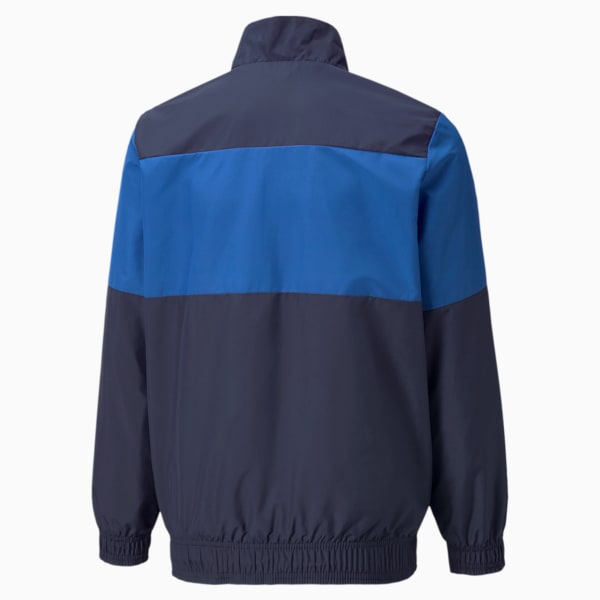 PUMA x FIRST MILE FIGC Prematch Youth Football Jacket, Peacoat-Team Power Blue