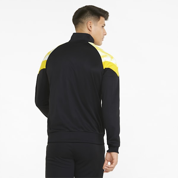 BVB Iconic MCS Men's Track Soccer Jacket, Puma Black-Cyber Yellow