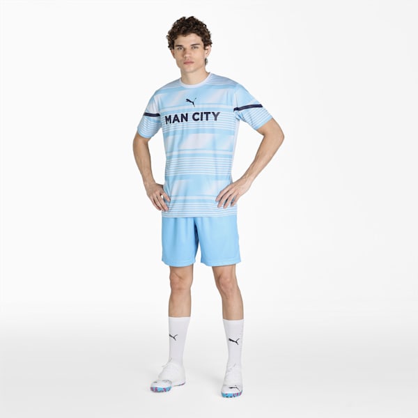 Manchester City Prematch Men's Football Jersey, Heather-Peacoat