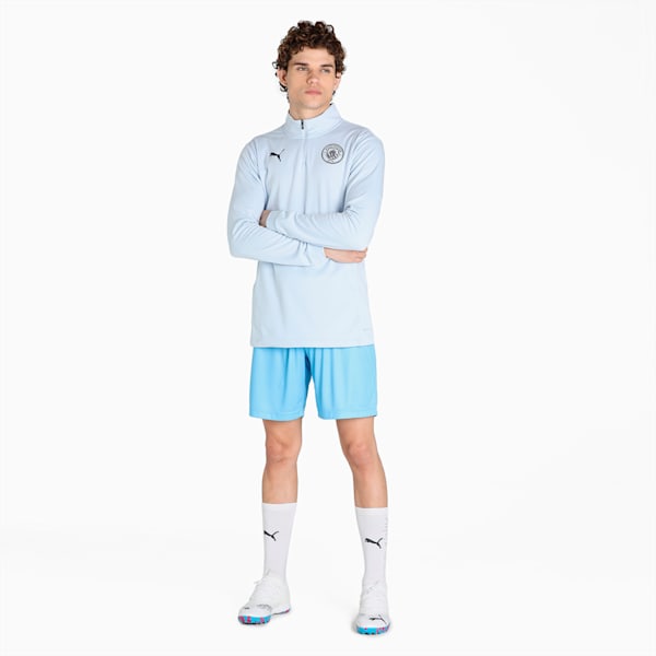 Manchester City Prematch Quarter-Zip Men's Slim Fit Football Slim Fit Top, Heather-Peacoat, extralarge-IND