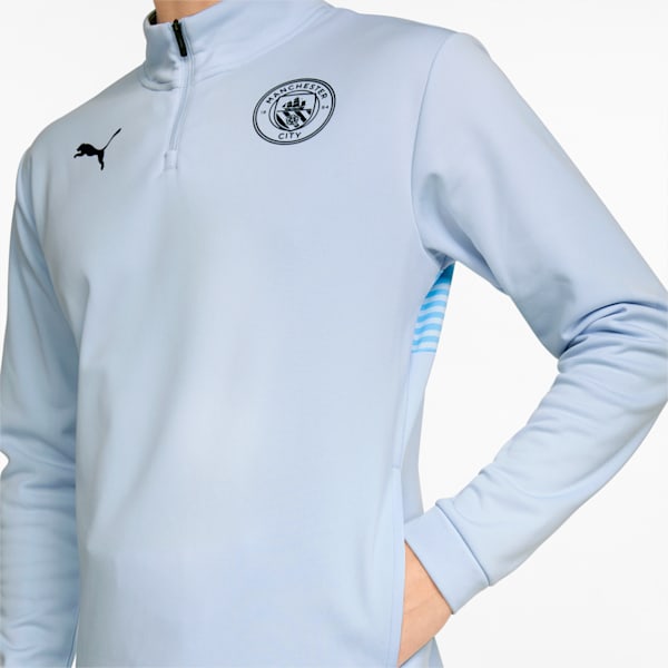 Manchester City Prematch Quarter-Zip Men's Slim Fit Football Slim Fit Top, Heather-Peacoat, extralarge-IND