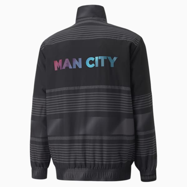 Man City Prematch Men's Soccer Jacket, Puma Black, extralarge