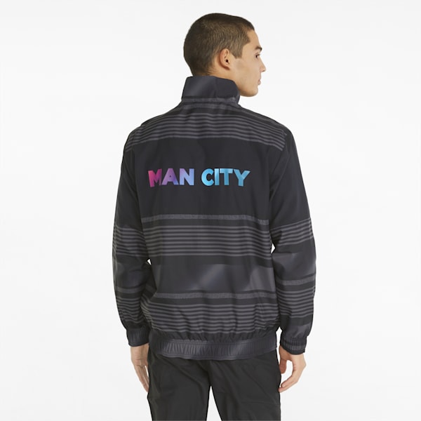 Chaqueta de fútbol prepartido para hombre Man City, Puma Black, extralarge