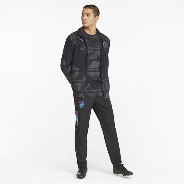 Chaqueta de fútbol prepartido para hombre Man City, Puma Black, extralarge