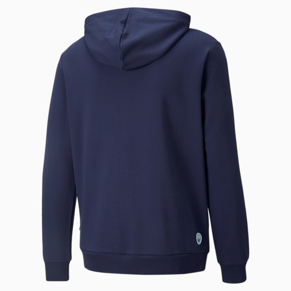 Manchester City FtblLegacy Men's Regular Fit Football Hoodie, Peacoat-Team Light Blue, extralarge-IND