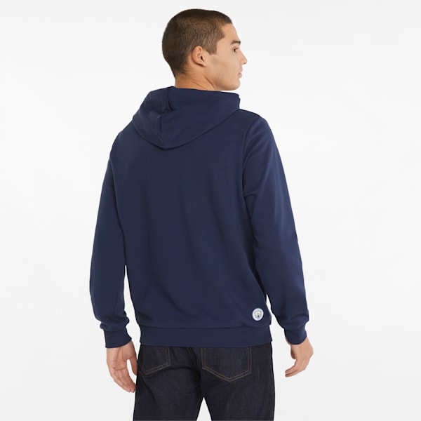 Manchester City FtblLegacy Men's Regular Fit Football Hoodie, Peacoat-Team Light Blue, extralarge-IND