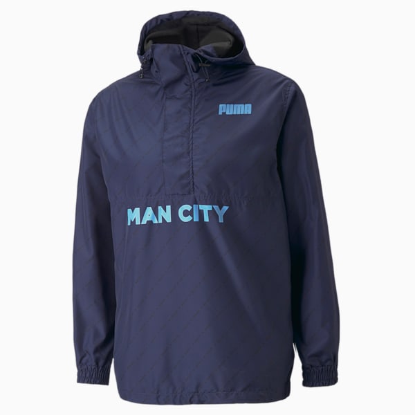 Man City FtblLegacy Men's Regular Fit Windbreaker, Peacoat, extralarge-IND