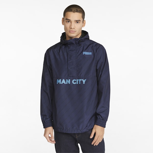 Man City FtblLegacy Men's Regular Fit Windbreaker, Peacoat, extralarge-IND