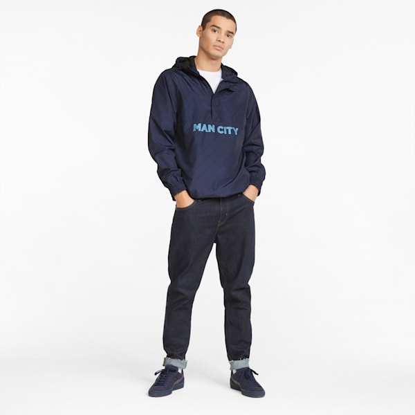 Man City FtblLegacy Men's Regular Fit Windbreaker, Peacoat, extralarge-IND