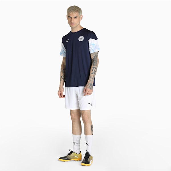Manchester City Iconic MCS Men's   T-shirt, Peacoat-Puma White