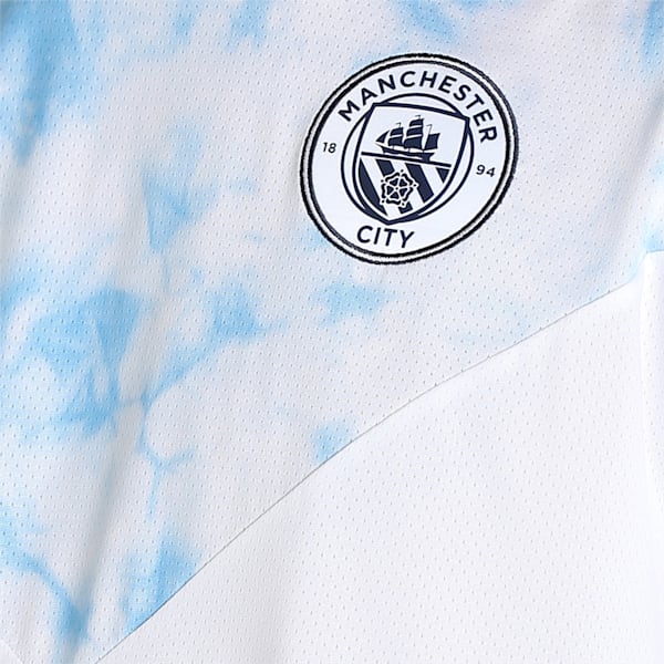 Manchester City Iconic MCS Men's   T-shirt, Puma White-Team Light Blue, extralarge-IND