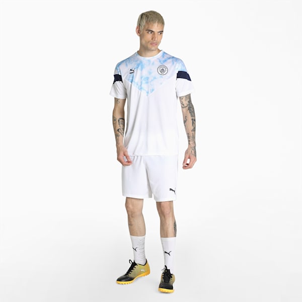 Manchester City Iconic MCS Men's   T-shirt, Puma White-Team Light Blue, extralarge-IND