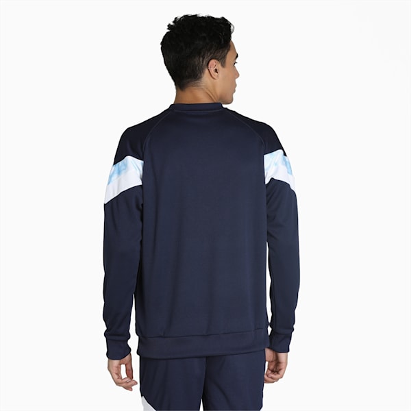 Manchester City Iconic MCS Men's Sweatshirt, Peacoat-Puma White