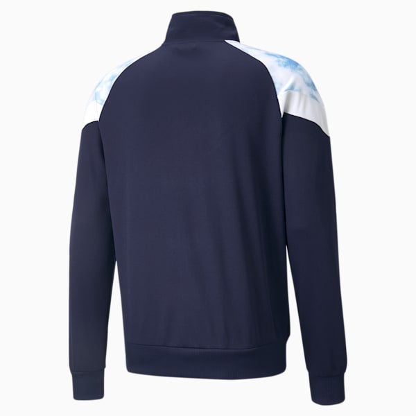 Manchester City Iconic MCS Men's  Track Jacket, Peacoat-Puma White, extralarge-IND