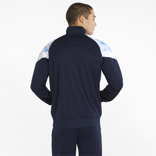 Manchester City Iconic MCS Men's  Track Jacket, Peacoat-Puma White, extralarge-IND