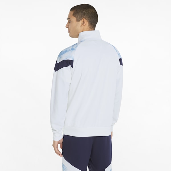 Manchester City Iconic MCS Men's  Track Jacket, Puma White-Team Light Blue, extralarge-IND