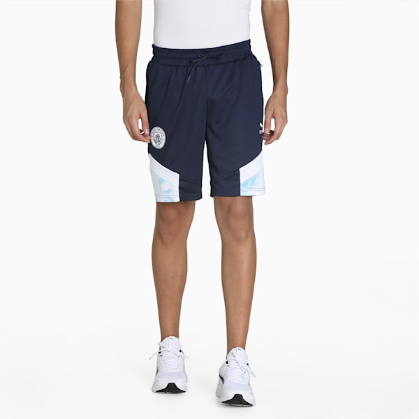 Manchester City Iconic MCS Mesh Men's Shorts, Peacoat-Puma White, extralarge-IND