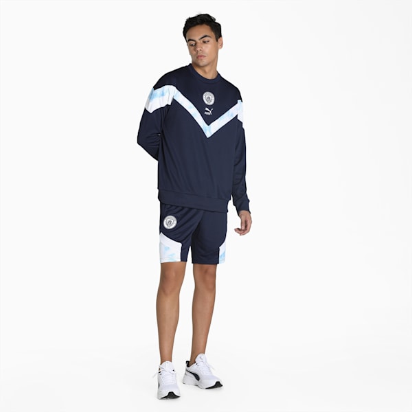 Manchester City Iconic MCS Mesh Men's Shorts, Peacoat-Puma White, extralarge-IND