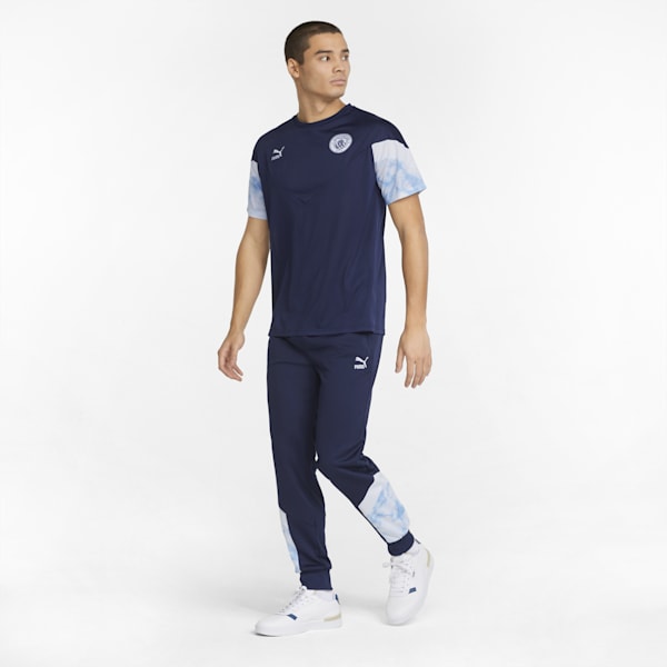 Manchester City Iconic MCS Men's  Track Pants, Peacoat-Puma White