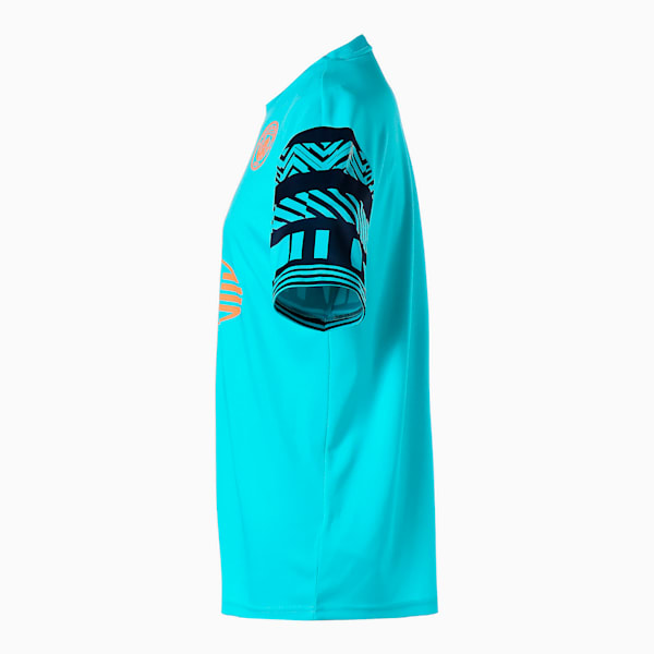 メンズ マンチェスター シティー MCFC フットボールヘリテージ ユニフォーム 半袖 Tシャツ, Scuba Blue-Peacoat, extralarge-JPN